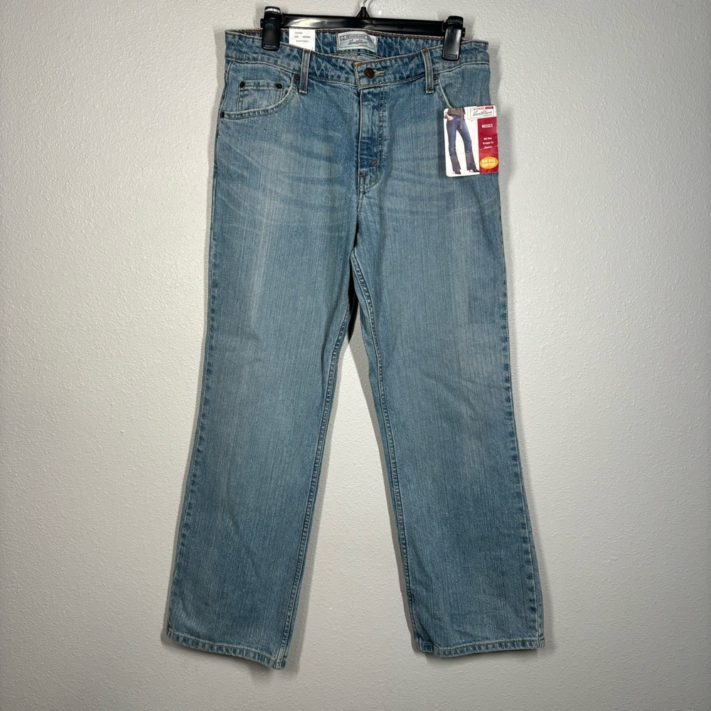 New Levi Strauss Denim Jeans Mid Rise Bootcut 12 Short Misses